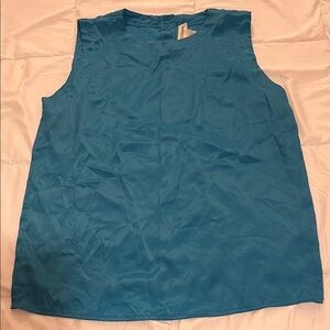 Sleeveless Blue Women's Blouse